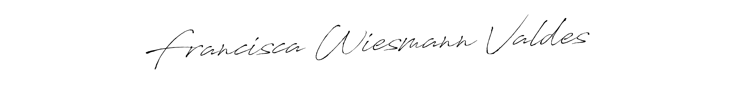 Design your own signature with our free online signature maker. With this signature software, you can create a handwritten (Antro_Vectra) signature for name Francisca Wiesmann Valdes. Francisca Wiesmann Valdes signature style 6 images and pictures png