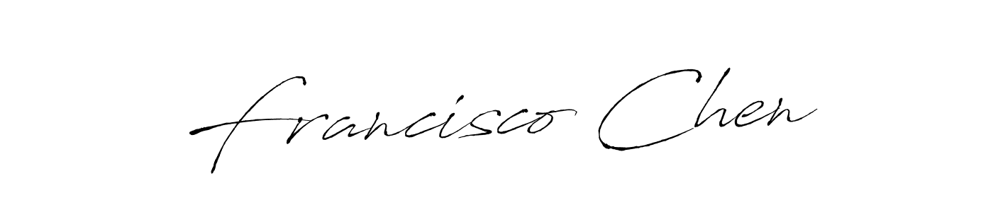 if you are searching for the best signature style for your name Francisco Chen. so please give up your signature search. here we have designed multiple signature styles  using Antro_Vectra. Francisco Chen signature style 6 images and pictures png