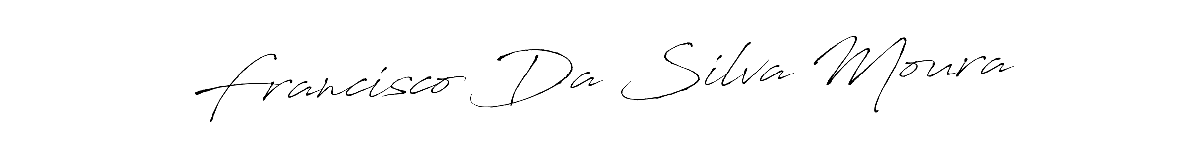 Design your own signature with our free online signature maker. With this signature software, you can create a handwritten (Antro_Vectra) signature for name Francisco Da Silva Moura. Francisco Da Silva Moura signature style 6 images and pictures png