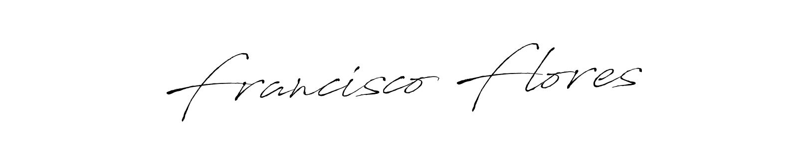 Design your own signature with our free online signature maker. With this signature software, you can create a handwritten (Antro_Vectra) signature for name Francisco Flores. Francisco Flores signature style 6 images and pictures png