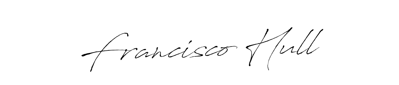 Design your own signature with our free online signature maker. With this signature software, you can create a handwritten (Antro_Vectra) signature for name Francisco Hull. Francisco Hull signature style 6 images and pictures png