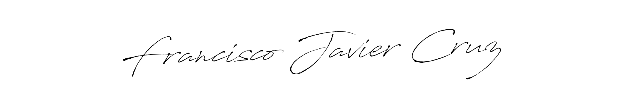 Make a beautiful signature design for name Francisco Javier Cruz. With this signature (Antro_Vectra) style, you can create a handwritten signature for free. Francisco Javier Cruz signature style 6 images and pictures png
