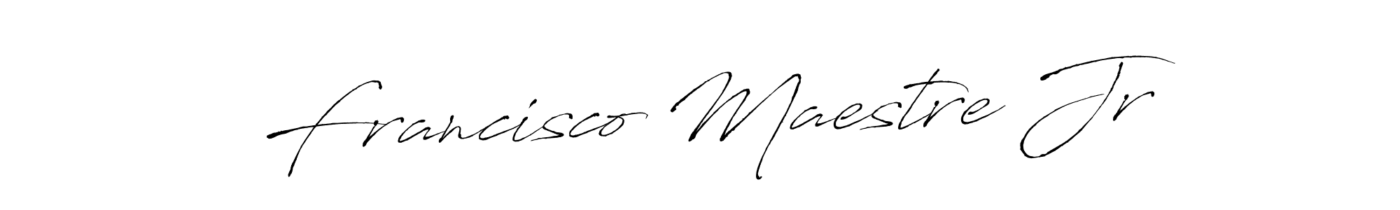 Make a beautiful signature design for name Francisco Maestre Jr. With this signature (Antro_Vectra) style, you can create a handwritten signature for free. Francisco Maestre Jr signature style 6 images and pictures png