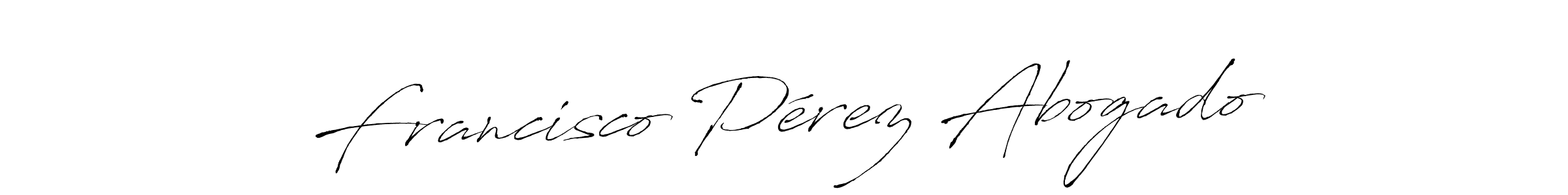 Francisco Pérez Abogado stylish signature style. Best Handwritten Sign (Antro_Vectra) for my name. Handwritten Signature Collection Ideas for my name Francisco Pérez Abogado. Francisco Pérez Abogado signature style 6 images and pictures png