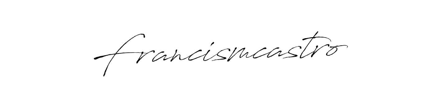 How to make Francismcastro signature? Antro_Vectra is a professional autograph style. Create handwritten signature for Francismcastro name. Francismcastro signature style 6 images and pictures png