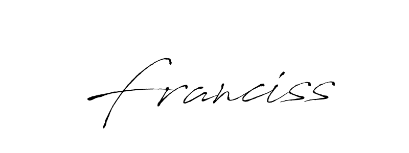 Franciss stylish signature style. Best Handwritten Sign (Antro_Vectra) for my name. Handwritten Signature Collection Ideas for my name Franciss. Franciss signature style 6 images and pictures png