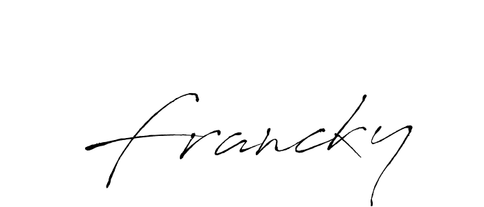 Also we have Francky name is the best signature style. Create professional handwritten signature collection using Antro_Vectra autograph style. Francky signature style 6 images and pictures png