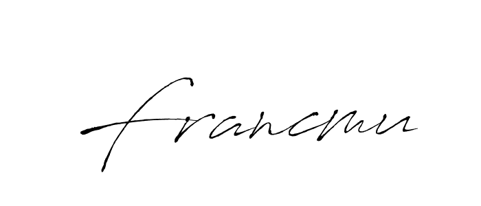 See photos of Francmu official signature by Spectra . Check more albums & portfolios. Read reviews & check more about Antro_Vectra font. Francmu signature style 6 images and pictures png