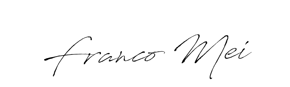 Antro_Vectra is a professional signature style that is perfect for those who want to add a touch of class to their signature. It is also a great choice for those who want to make their signature more unique. Get Franco Mei name to fancy signature for free. Franco Mei signature style 6 images and pictures png