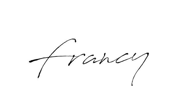 You should practise on your own different ways (Antro_Vectra) to write your name (Francy) in signature. don't let someone else do it for you. Francy signature style 6 images and pictures png