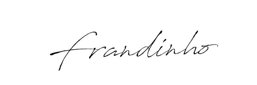 How to make Frandinho name signature. Use Antro_Vectra style for creating short signs online. This is the latest handwritten sign. Frandinho signature style 6 images and pictures png