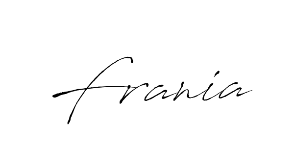 It looks lik you need a new signature style for name Frania. Design unique handwritten (Antro_Vectra) signature with our free signature maker in just a few clicks. Frania signature style 6 images and pictures png