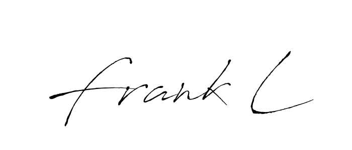 Frank L stylish signature style. Best Handwritten Sign (Antro_Vectra) for my name. Handwritten Signature Collection Ideas for my name Frank L. Frank L signature style 6 images and pictures png