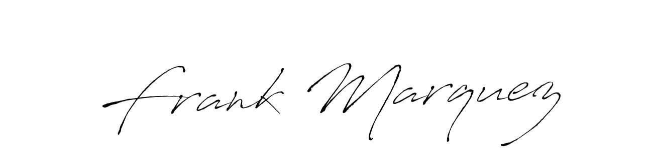 Frank Marquez stylish signature style. Best Handwritten Sign (Antro_Vectra) for my name. Handwritten Signature Collection Ideas for my name Frank Marquez. Frank Marquez signature style 6 images and pictures png