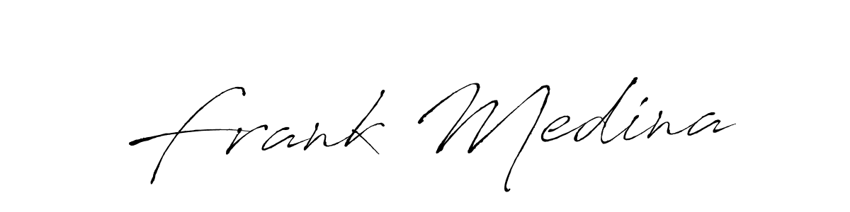 Use a signature maker to create a handwritten signature online. With this signature software, you can design (Antro_Vectra) your own signature for name Frank Medina. Frank Medina signature style 6 images and pictures png