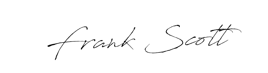 Use a signature maker to create a handwritten signature online. With this signature software, you can design (Antro_Vectra) your own signature for name Frank Scott. Frank Scott signature style 6 images and pictures png