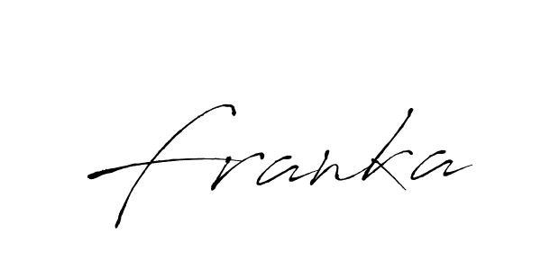Similarly Antro_Vectra is the best handwritten signature design. Signature creator online .You can use it as an online autograph creator for name Franka. Franka signature style 6 images and pictures png