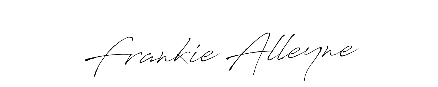 Make a beautiful signature design for name Frankie Alleyne. With this signature (Antro_Vectra) style, you can create a handwritten signature for free. Frankie Alleyne signature style 6 images and pictures png