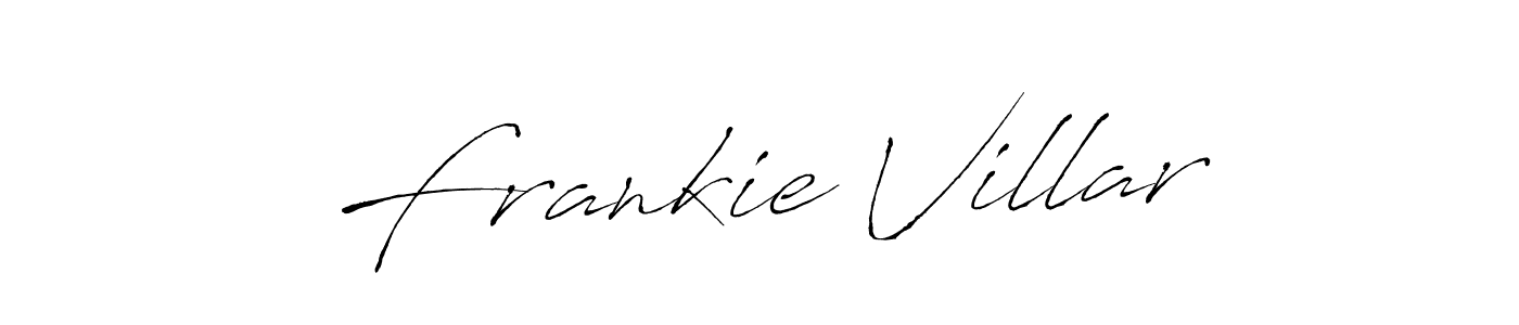 Design your own signature with our free online signature maker. With this signature software, you can create a handwritten (Antro_Vectra) signature for name Frankie Villar. Frankie Villar signature style 6 images and pictures png