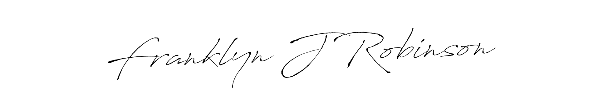Franklyn J Robinson stylish signature style. Best Handwritten Sign (Antro_Vectra) for my name. Handwritten Signature Collection Ideas for my name Franklyn J Robinson. Franklyn J Robinson signature style 6 images and pictures png