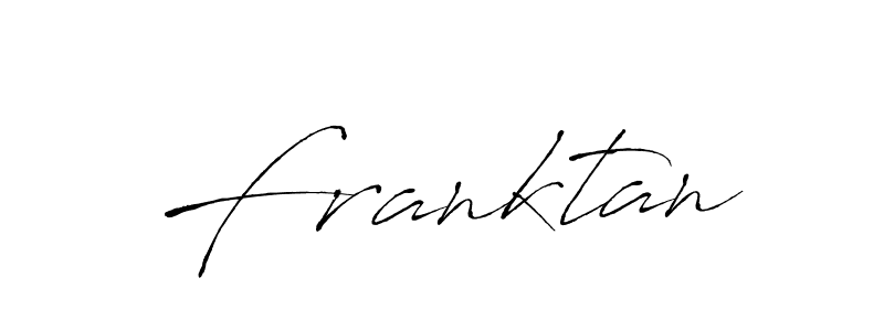 Design your own signature with our free online signature maker. With this signature software, you can create a handwritten (Antro_Vectra) signature for name Franktan. Franktan signature style 6 images and pictures png