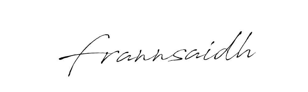 Check out images of Autograph of Frannsaidh name. Actor Frannsaidh Signature Style. Antro_Vectra is a professional sign style online. Frannsaidh signature style 6 images and pictures png