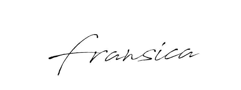 You should practise on your own different ways (Antro_Vectra) to write your name (Fransica) in signature. don't let someone else do it for you. Fransica signature style 6 images and pictures png