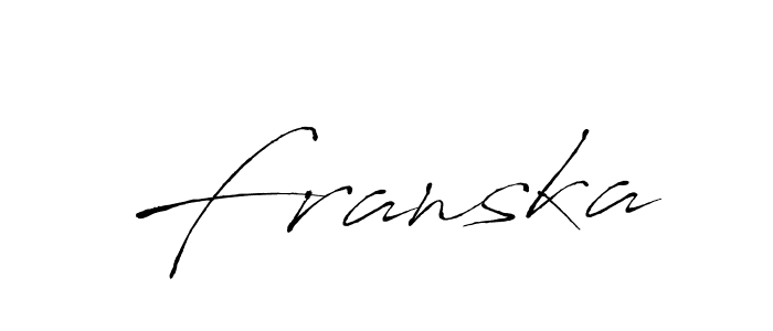 Create a beautiful signature design for name Franska. With this signature (Antro_Vectra) fonts, you can make a handwritten signature for free. Franska signature style 6 images and pictures png