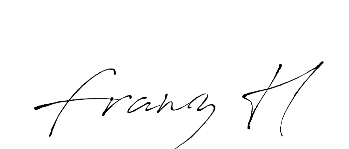 Design your own signature with our free online signature maker. With this signature software, you can create a handwritten (Antro_Vectra) signature for name Franz H. Franz H signature style 6 images and pictures png