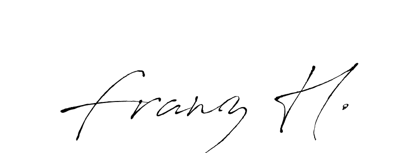 Make a beautiful signature design for name Franz H.. With this signature (Antro_Vectra) style, you can create a handwritten signature for free. Franz H. signature style 6 images and pictures png