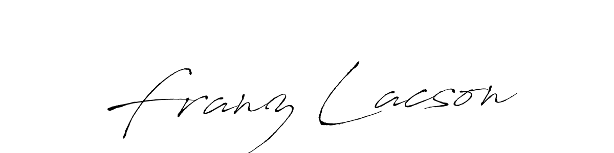 if you are searching for the best signature style for your name Franz Lacson. so please give up your signature search. here we have designed multiple signature styles  using Antro_Vectra. Franz Lacson signature style 6 images and pictures png