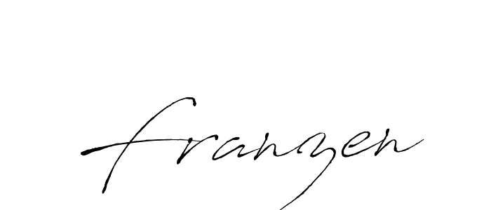 How to make Franzen name signature. Use Antro_Vectra style for creating short signs online. This is the latest handwritten sign. Franzen signature style 6 images and pictures png