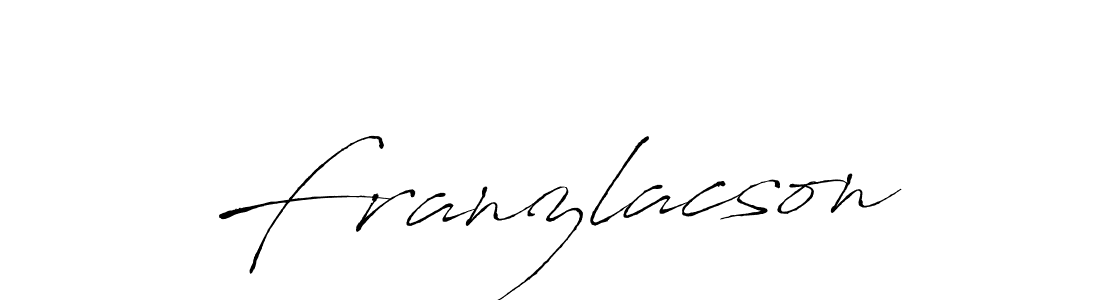 Use a signature maker to create a handwritten signature online. With this signature software, you can design (Antro_Vectra) your own signature for name Franzlacson. Franzlacson signature style 6 images and pictures png