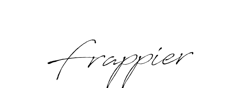 Design your own signature with our free online signature maker. With this signature software, you can create a handwritten (Antro_Vectra) signature for name Frappier. Frappier signature style 6 images and pictures png