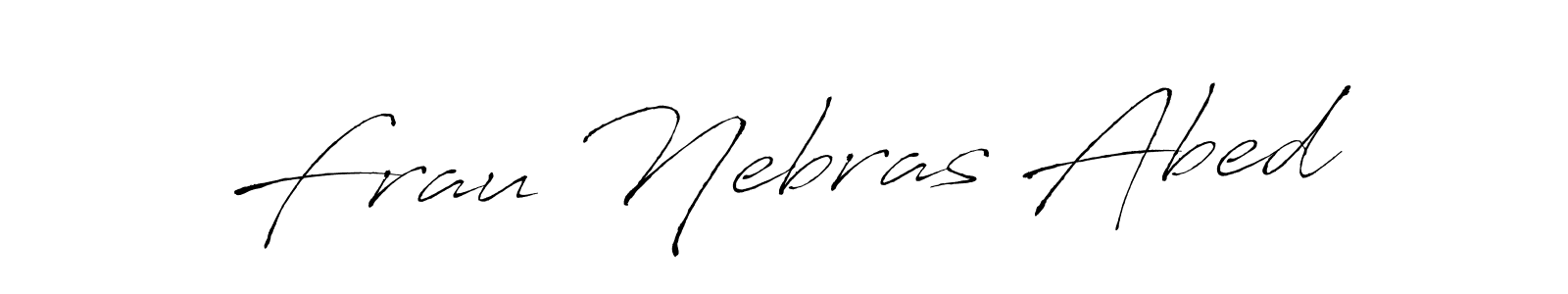 Also You can easily find your signature by using the search form. We will create Frau Nebras Abed name handwritten signature images for you free of cost using Antro_Vectra sign style. Frau Nebras Abed signature style 6 images and pictures png