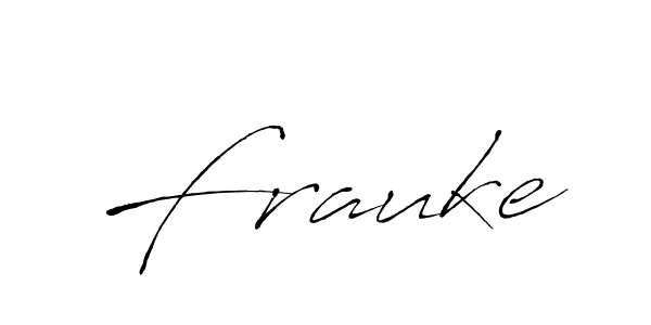 Design your own signature with our free online signature maker. With this signature software, you can create a handwritten (Antro_Vectra) signature for name Frauke. Frauke signature style 6 images and pictures png