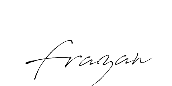 Create a beautiful signature design for name Frazan. With this signature (Antro_Vectra) fonts, you can make a handwritten signature for free. Frazan signature style 6 images and pictures png