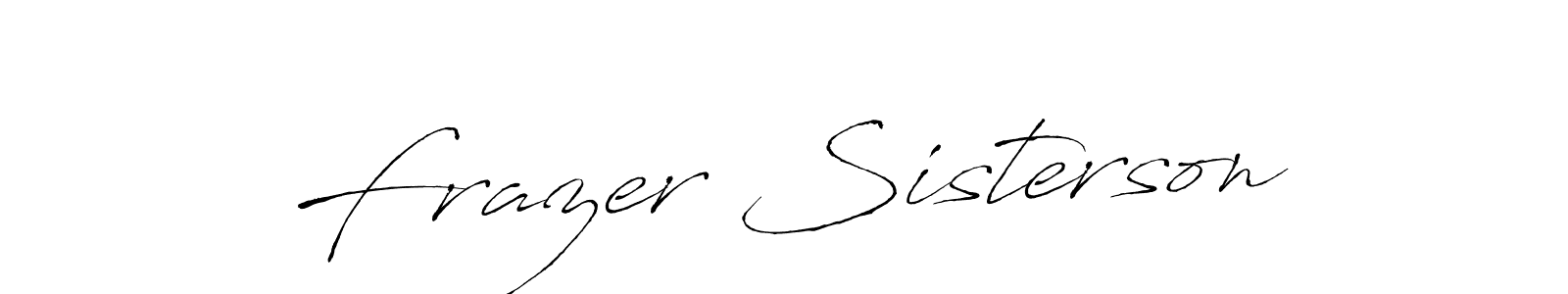The best way (Antro_Vectra) to make a short signature is to pick only two or three words in your name. The name Frazer Sisterson include a total of six letters. For converting this name. Frazer Sisterson signature style 6 images and pictures png