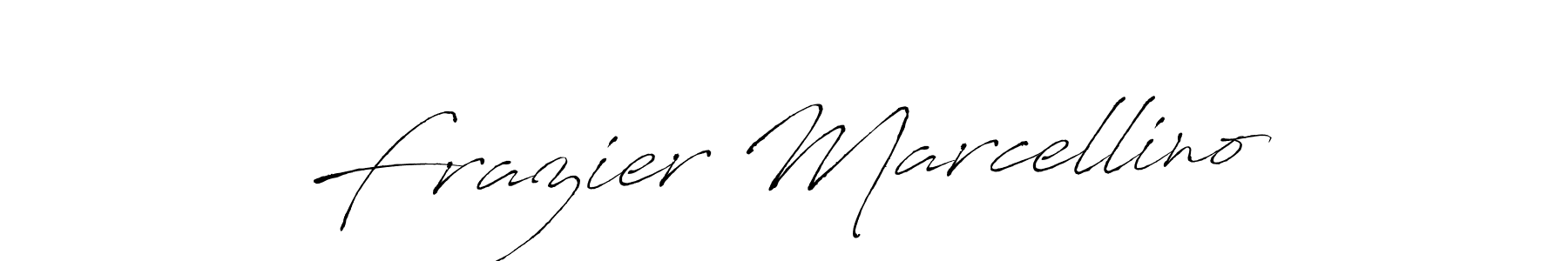 Design your own signature with our free online signature maker. With this signature software, you can create a handwritten (Antro_Vectra) signature for name Frazier Marcellino. Frazier Marcellino signature style 6 images and pictures png