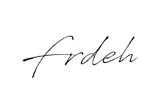 You should practise on your own different ways (Antro_Vectra) to write your name (Frdeh) in signature. don't let someone else do it for you. Frdeh signature style 6 images and pictures png