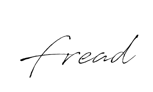 Design your own signature with our free online signature maker. With this signature software, you can create a handwritten (Antro_Vectra) signature for name Fread. Fread signature style 6 images and pictures png