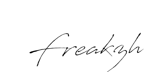 Also we have Freakzh name is the best signature style. Create professional handwritten signature collection using Antro_Vectra autograph style. Freakzh signature style 6 images and pictures png