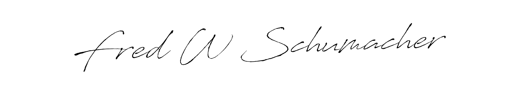 Use a signature maker to create a handwritten signature online. With this signature software, you can design (Antro_Vectra) your own signature for name Fred W Schumacher. Fred W Schumacher signature style 6 images and pictures png