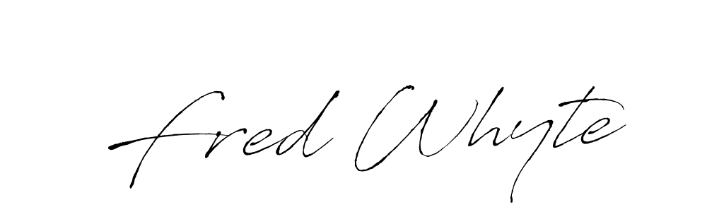 You should practise on your own different ways (Antro_Vectra) to write your name (Fred Whyte) in signature. don't let someone else do it for you. Fred Whyte signature style 6 images and pictures png