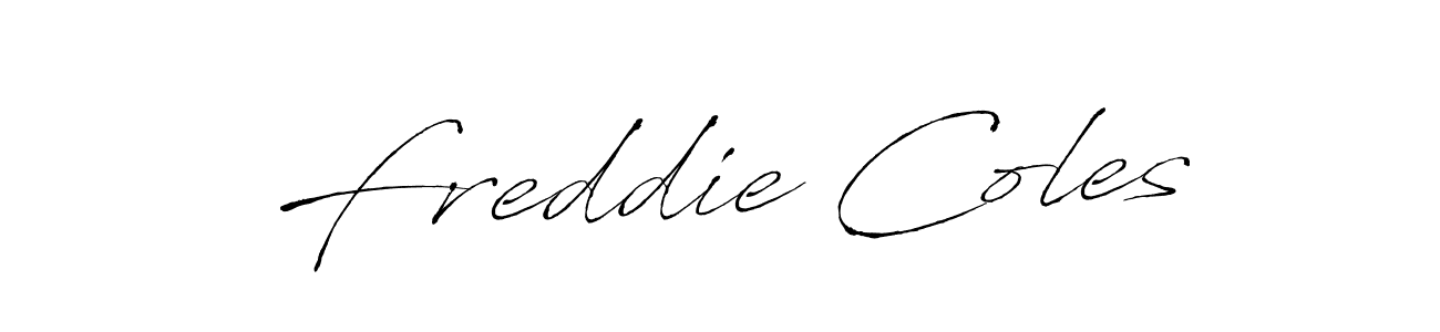 Design your own signature with our free online signature maker. With this signature software, you can create a handwritten (Antro_Vectra) signature for name Freddie Coles. Freddie Coles signature style 6 images and pictures png