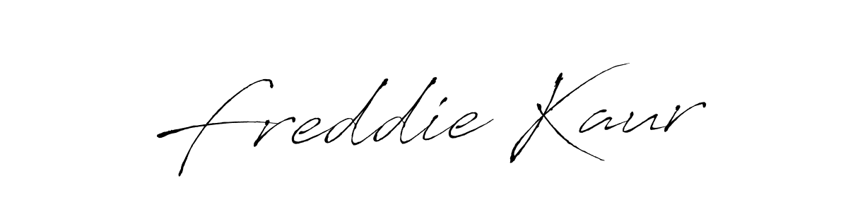 How to make Freddie Kaur name signature. Use Antro_Vectra style for creating short signs online. This is the latest handwritten sign. Freddie Kaur signature style 6 images and pictures png