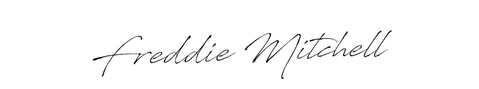 Freddie Mitchell stylish signature style. Best Handwritten Sign (Antro_Vectra) for my name. Handwritten Signature Collection Ideas for my name Freddie Mitchell. Freddie Mitchell signature style 6 images and pictures png