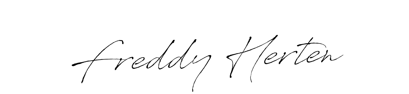 Create a beautiful signature design for name Freddy Herten. With this signature (Antro_Vectra) fonts, you can make a handwritten signature for free. Freddy Herten signature style 6 images and pictures png