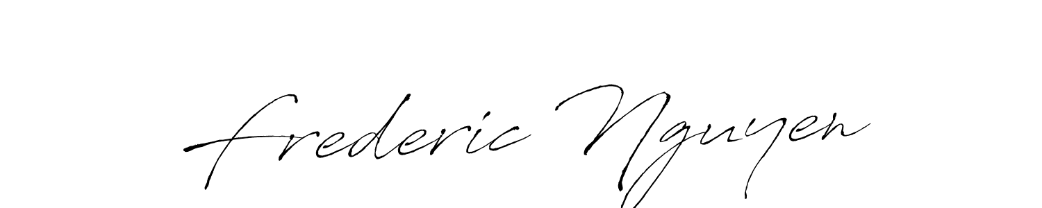 How to make Frederic Nguyen signature? Antro_Vectra is a professional autograph style. Create handwritten signature for Frederic Nguyen name. Frederic Nguyen signature style 6 images and pictures png