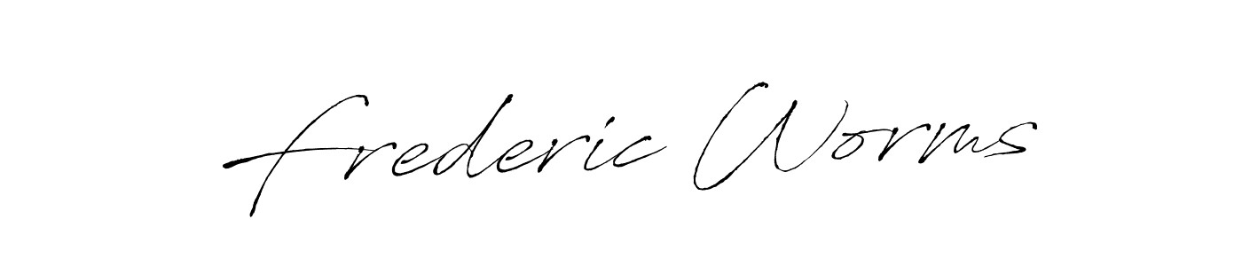 Frederic Worms stylish signature style. Best Handwritten Sign (Antro_Vectra) for my name. Handwritten Signature Collection Ideas for my name Frederic Worms. Frederic Worms signature style 6 images and pictures png